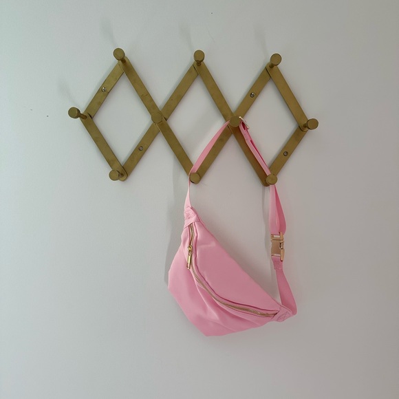 Handbags - Pink Nylon Fanny Pack